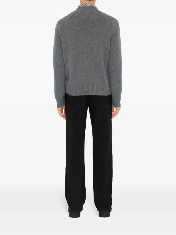 Burberry knight wool sweater Grey