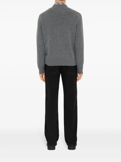 Burberry knight wool sweater Grey