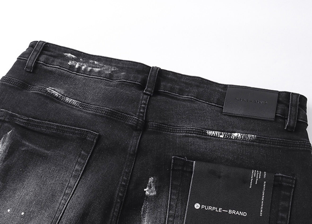 PURPLE SHORT BLACK PU505