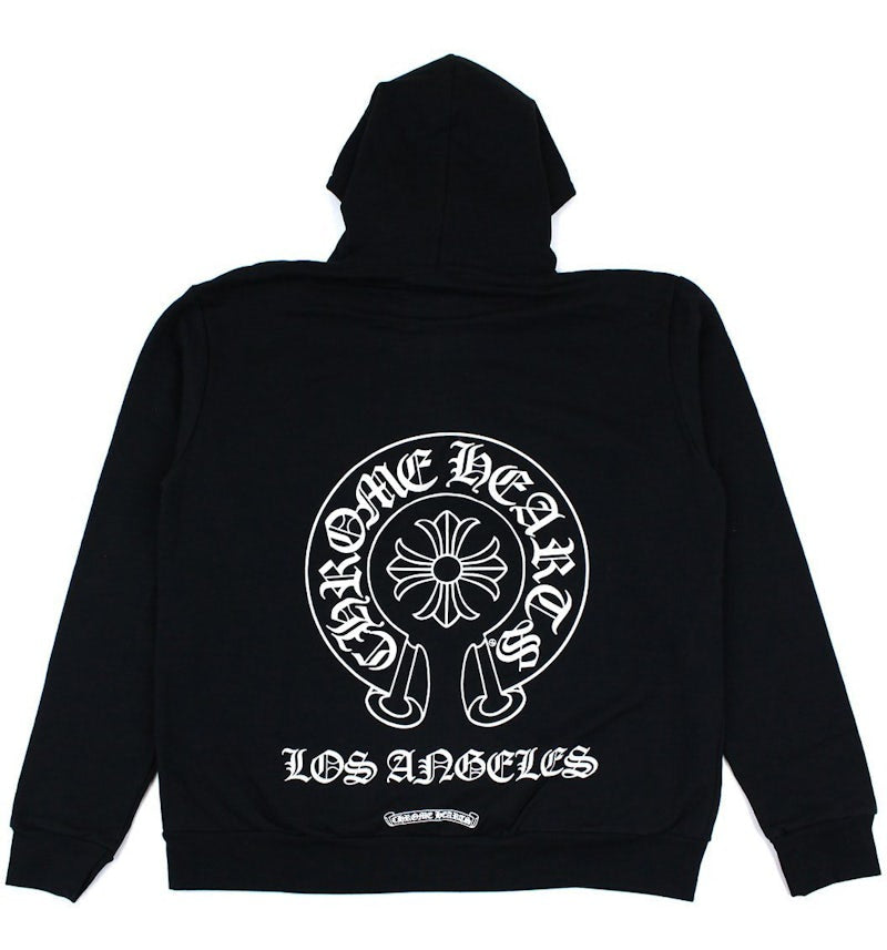 Chrome Hearts Exclusive Horseshoe Zip Up HoodieBlack