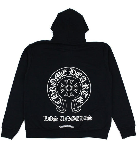 Chrome Hearts Exclusive Horseshoe Zip Up HoodieBlack