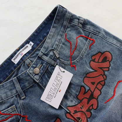 Valley Short Thunder red Denim