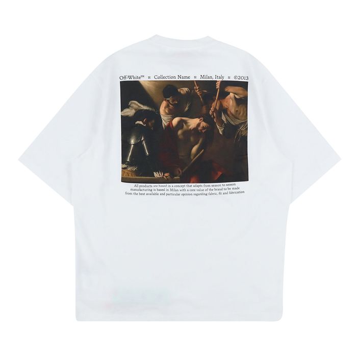 Off White Caravaggio Crownin Skate Short Sleeve White