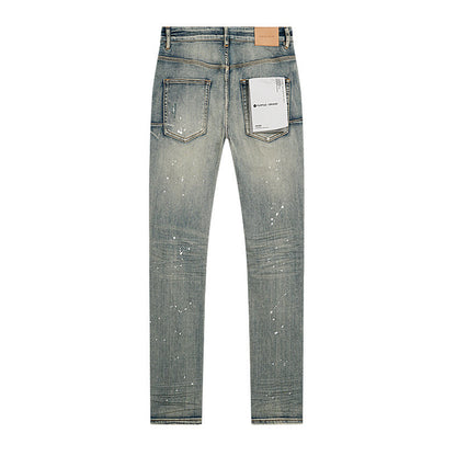 PURPLE Vintage Dirty Indigo Blowout Jeans PU141
