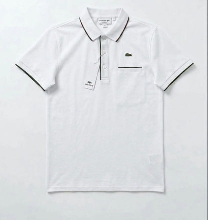 LACOSTE tipo polo bolsita blanca