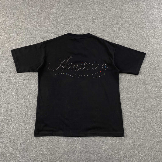 AMIRI BLACK RHINESTONE TEE