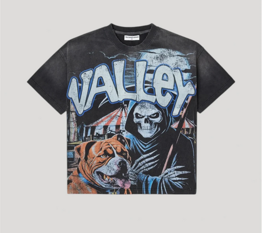 VALLEY SKULL BLACK TSHIRT