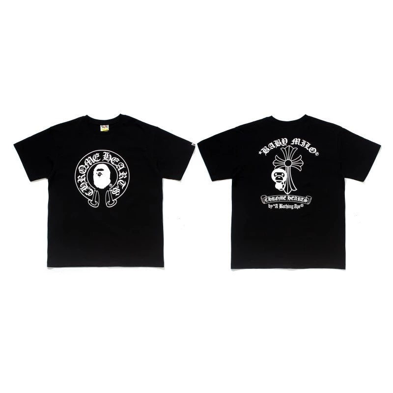 CHROMEHEARTS X BAPE Black Tee