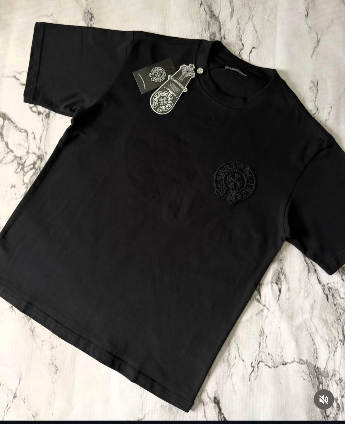 Chromehearts black Embroidered Tshirt