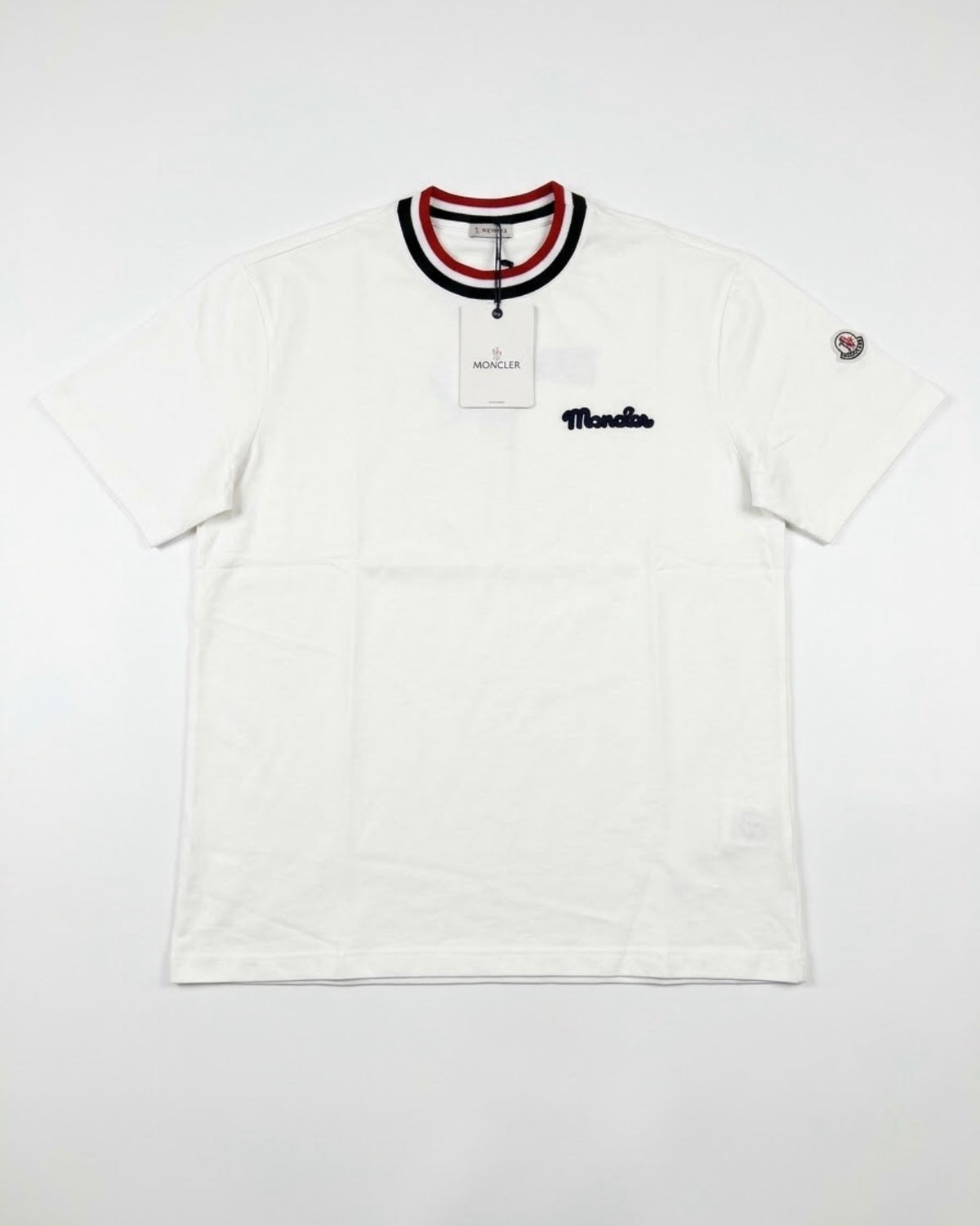 Moncler Retro Logo White Tshirt