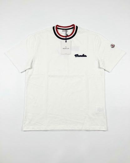 Moncler Retro Logo White Tshirt