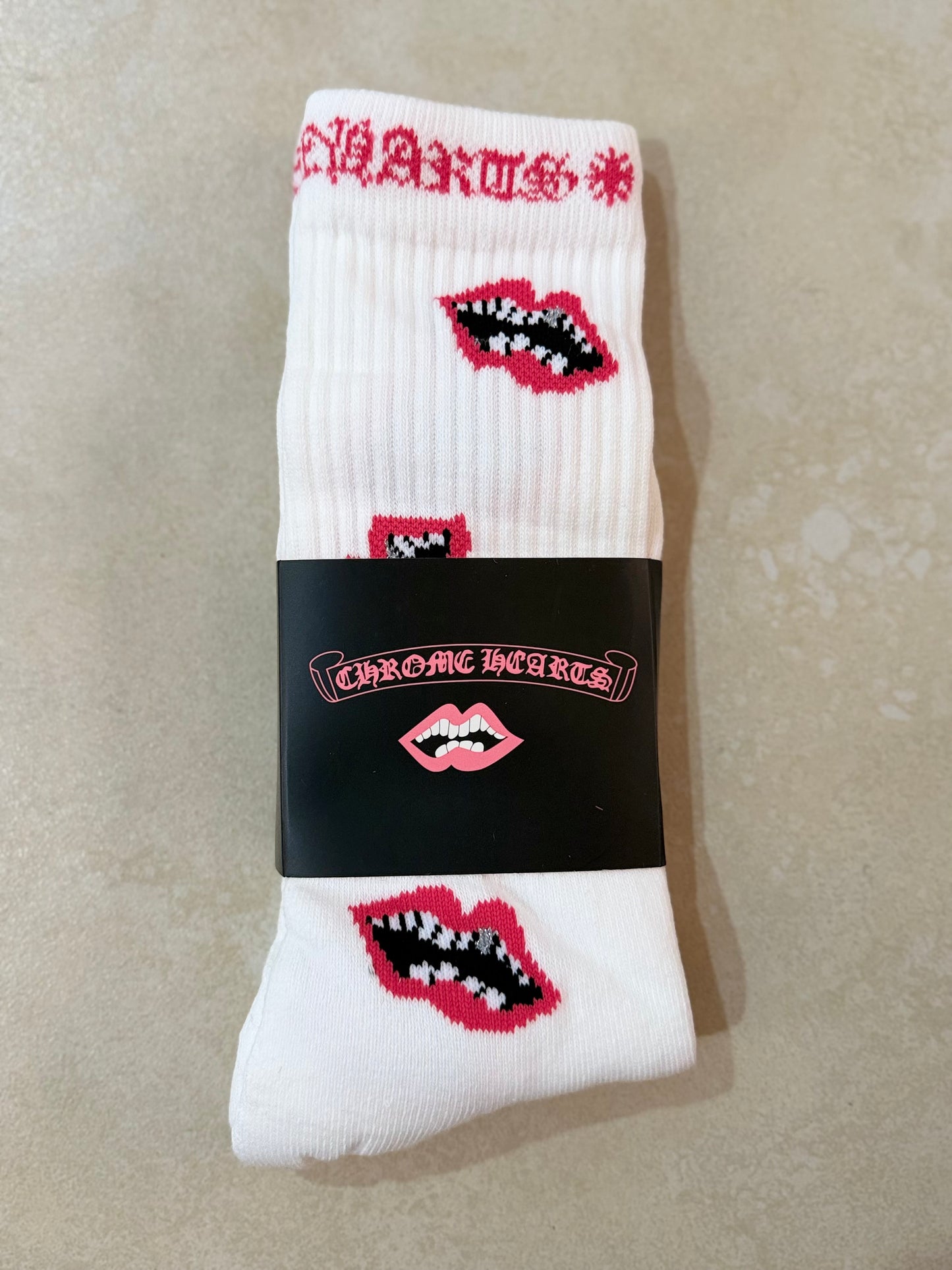 Chrome Hearts "Matty Boy" Lips White/Pink
