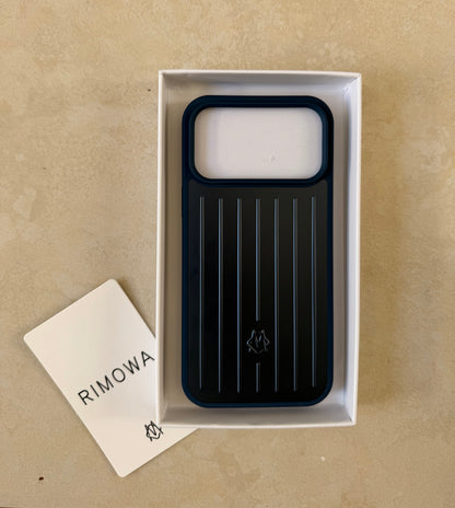 RIMOWA Style Case with Aluminium Back & Silicone Sides for iPhone 17 Pro/17 Pro Max