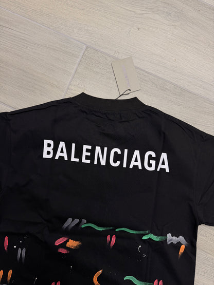 Balenciaga print color black Tshirt