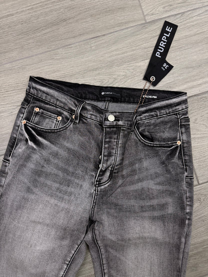 PURPLE GREY FLARED JEANS PE6365