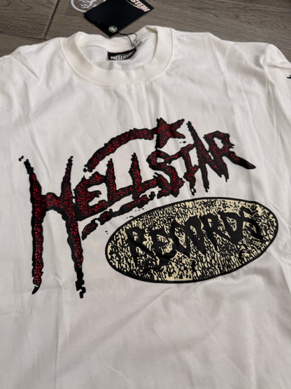 Hellstar Récords long sleeve Tshirt white