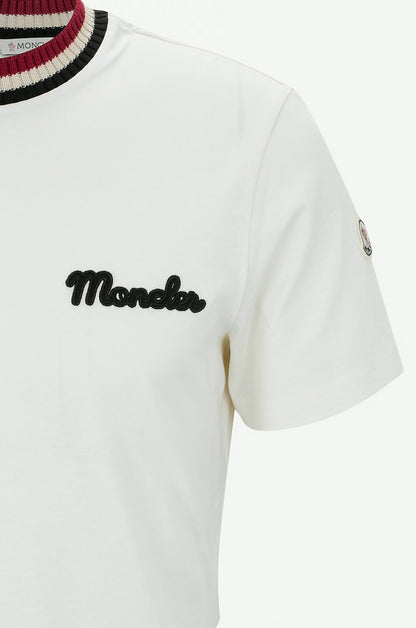 Moncler Retro Logo White Tshirt