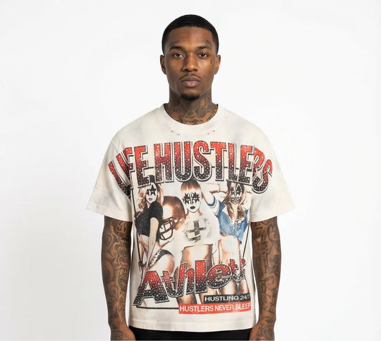 Life Hustlers “Football Girls White” ORIGINAL