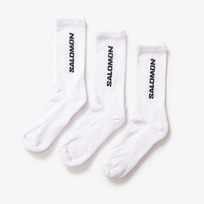 Salomon Everyday Crew 3 Pack White Socks White