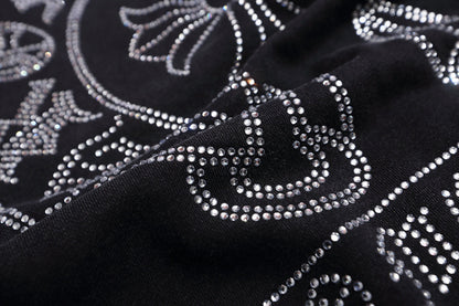 CHROMEHEARTS RHINESTONE BLACK HOODIE