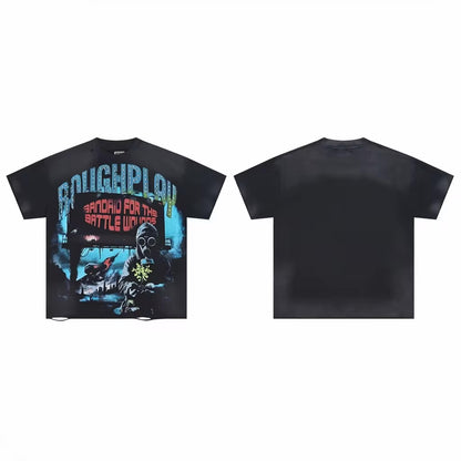 Rough Play Gas Mask black Tshirt