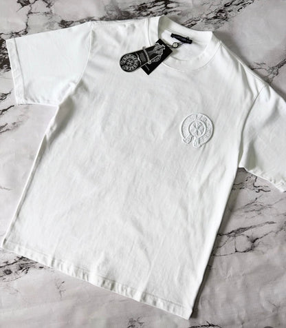 Chromehearts White Embroidered Tshirt