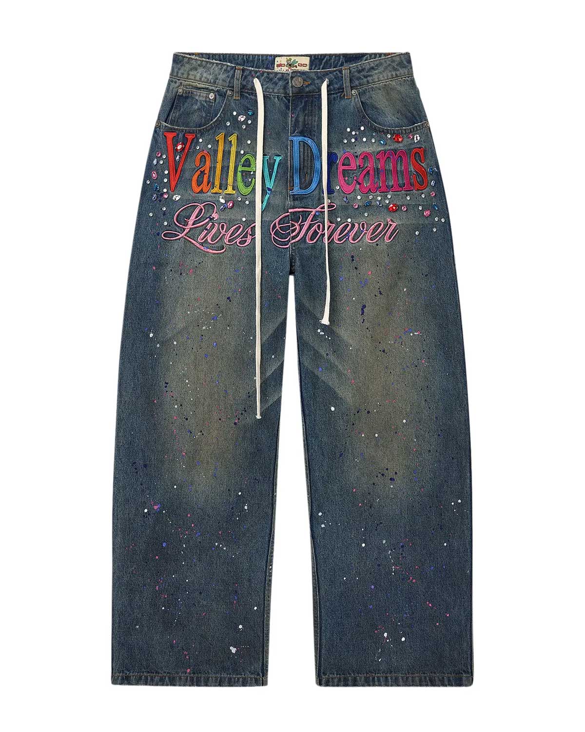 VALE FOREVER ICE CREAM DENIM PANTS BLUE