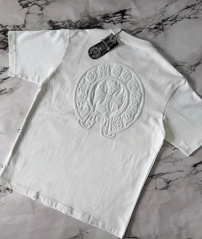 Chromehearts White Embroidered Tshirt