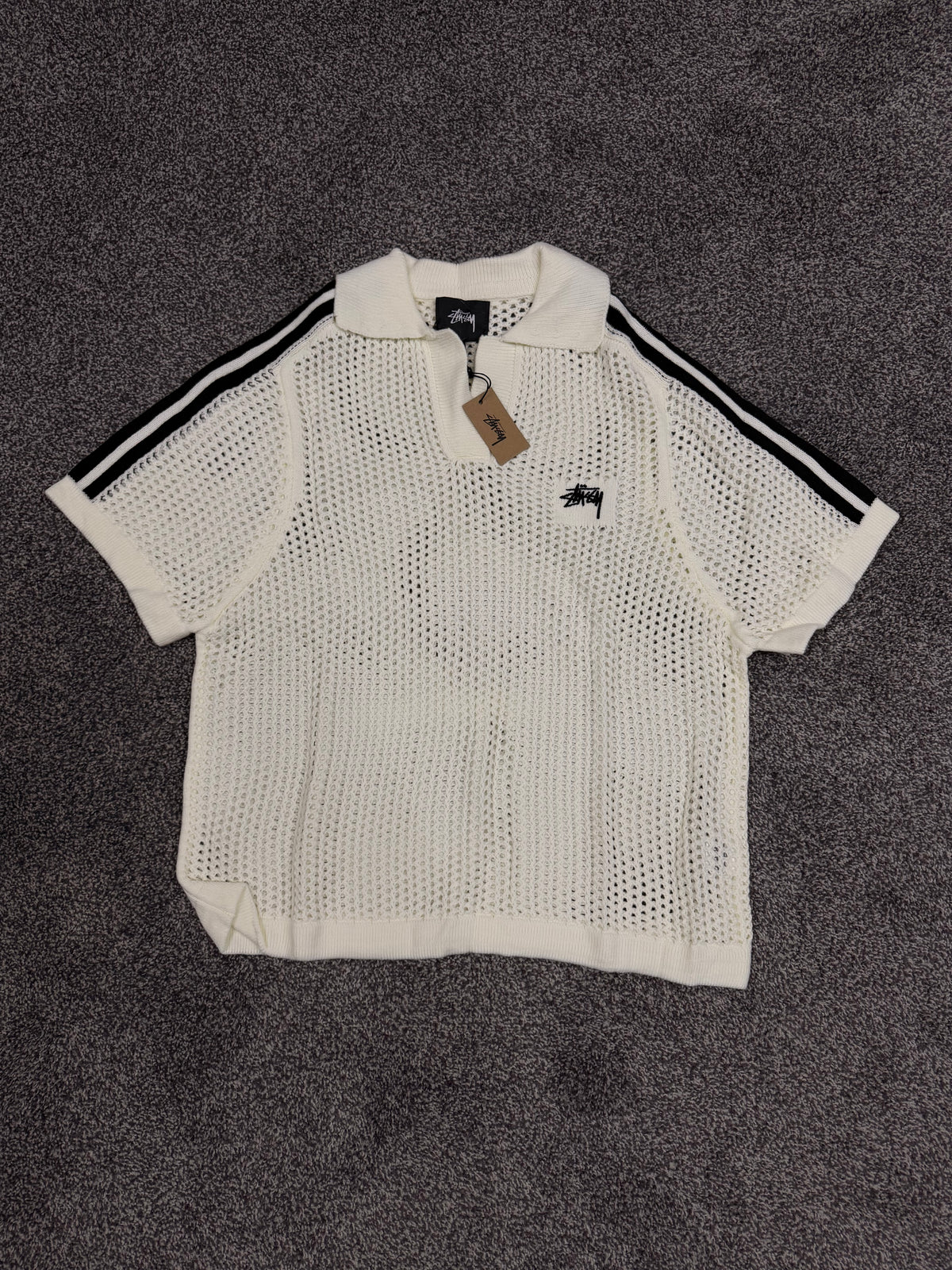 Stussy Embroidered White Tshirt