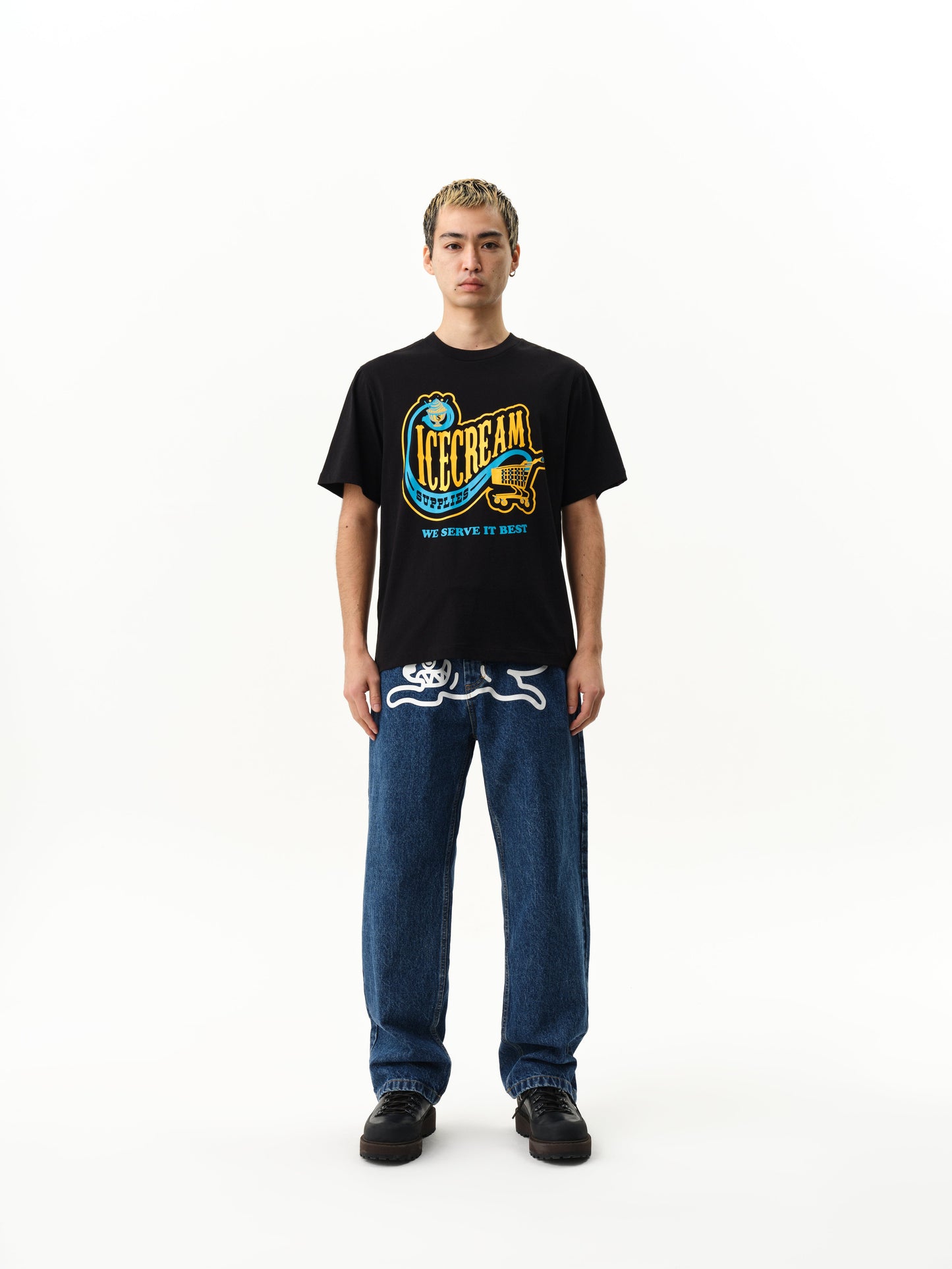 ICECREAM CONVENIENCE STORE T-SHIRT - BLACK