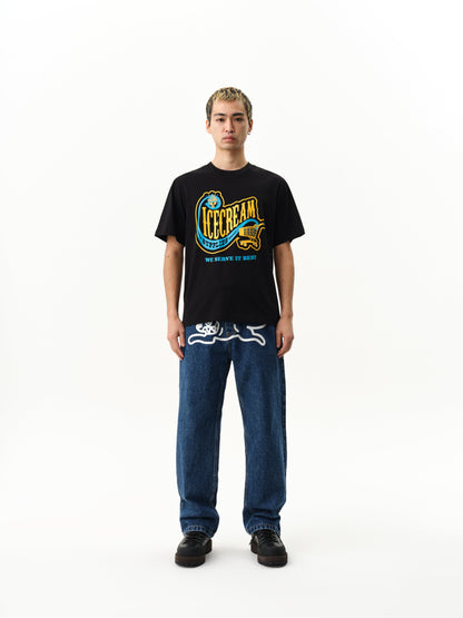 ICECREAM CONVENIENCE STORE T-SHIRT - BLACK