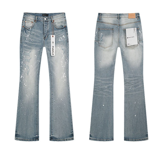 PURPLE PANT RHINESTONE JEANS