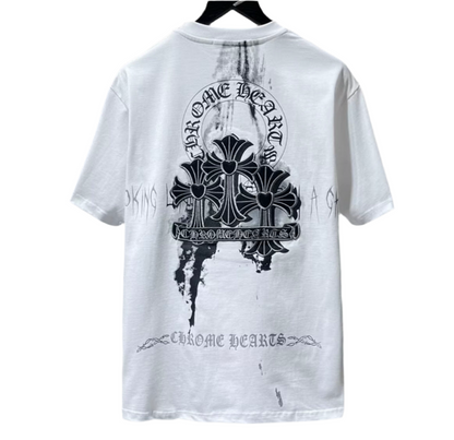 CHROMEHEARTS FADE BLACK COLORS TEE