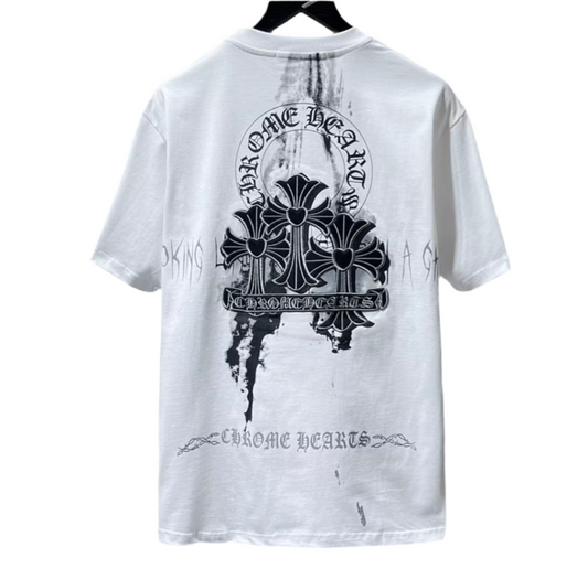 CHROMEHEARTS FADE BLACK COLORS TEE
