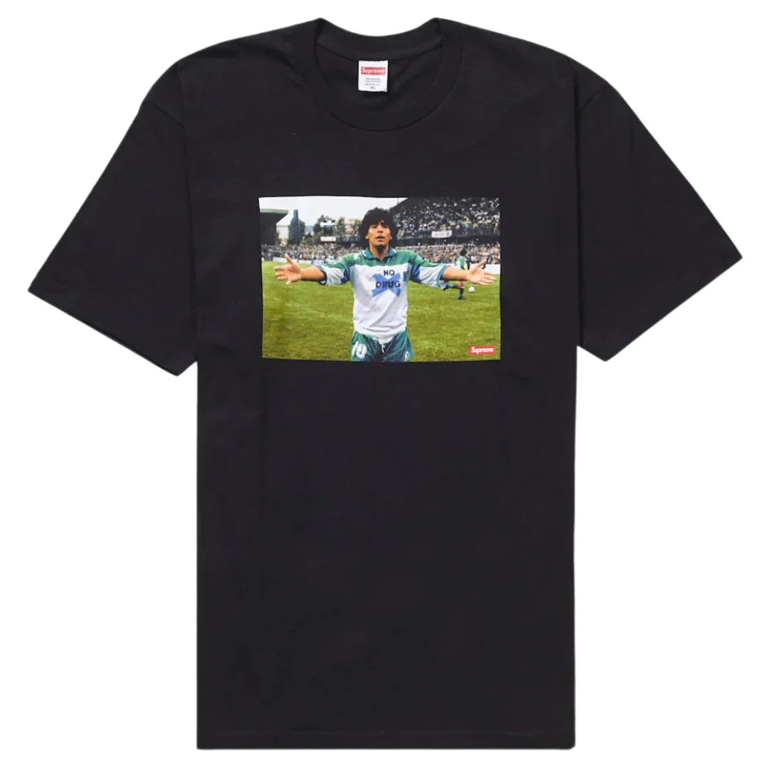 Supreme X Maradona Black Tshirt