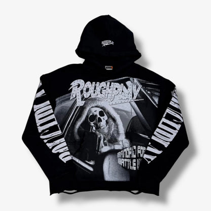 Rough Play SKULL IN CAR HOODIE (BLK)