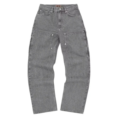 Corteiz CRTZ Embossed C-Star Denim Work Pant 'Grey’