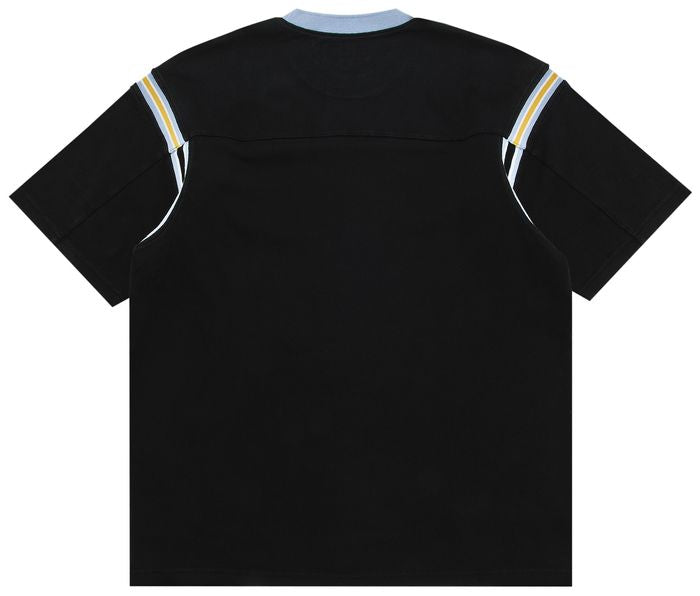 SUPREME SPLIT S/S FOOTBALL TOP BLACK