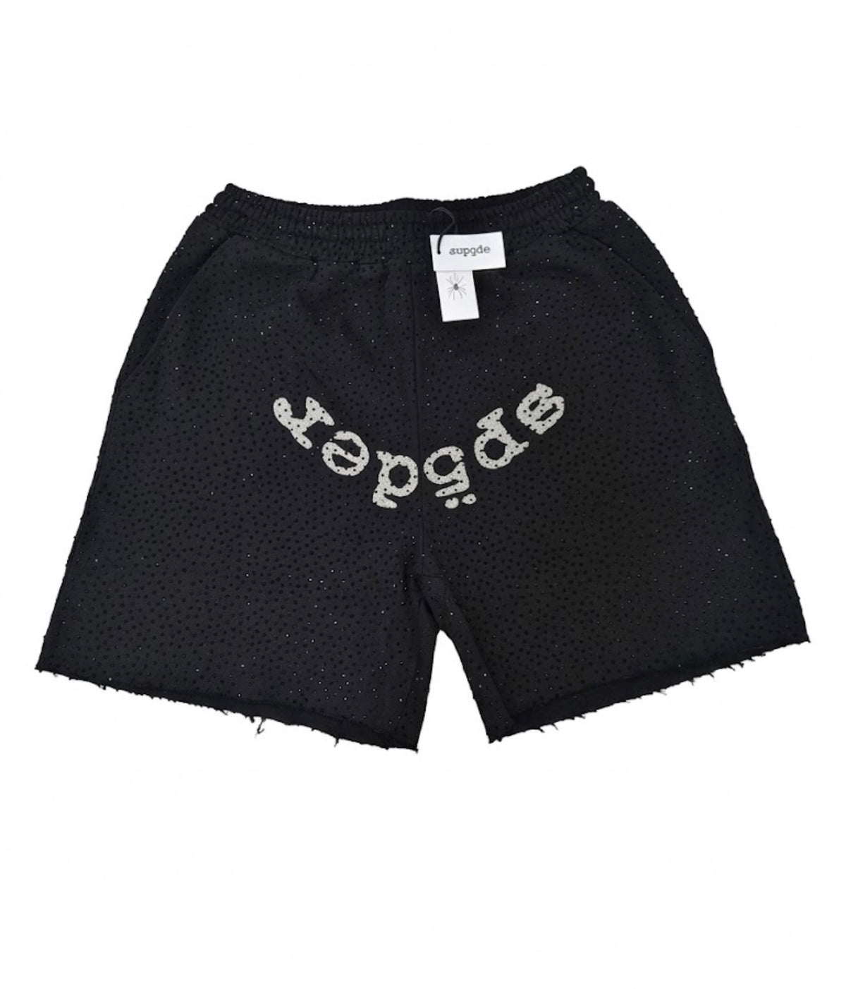 Spider Vvs rhinestone short black