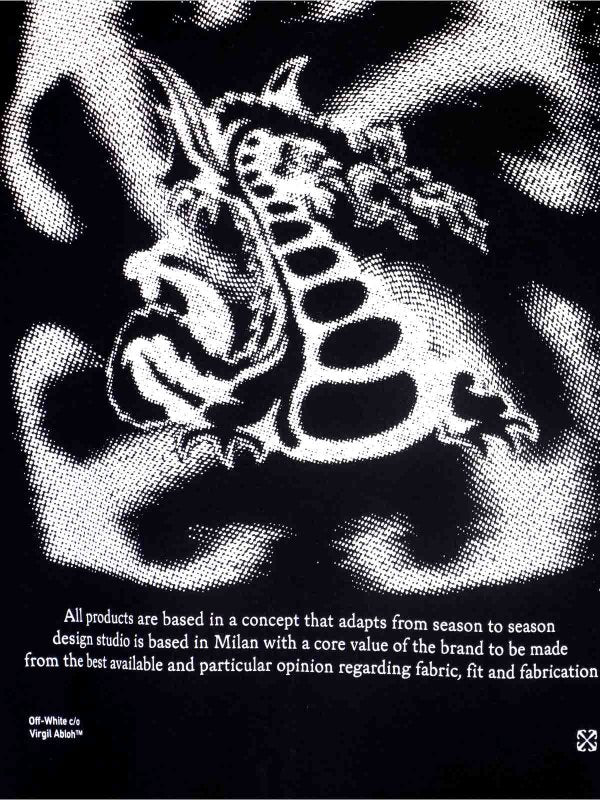OFF WHITE DRAGON BLACK TSHIRT