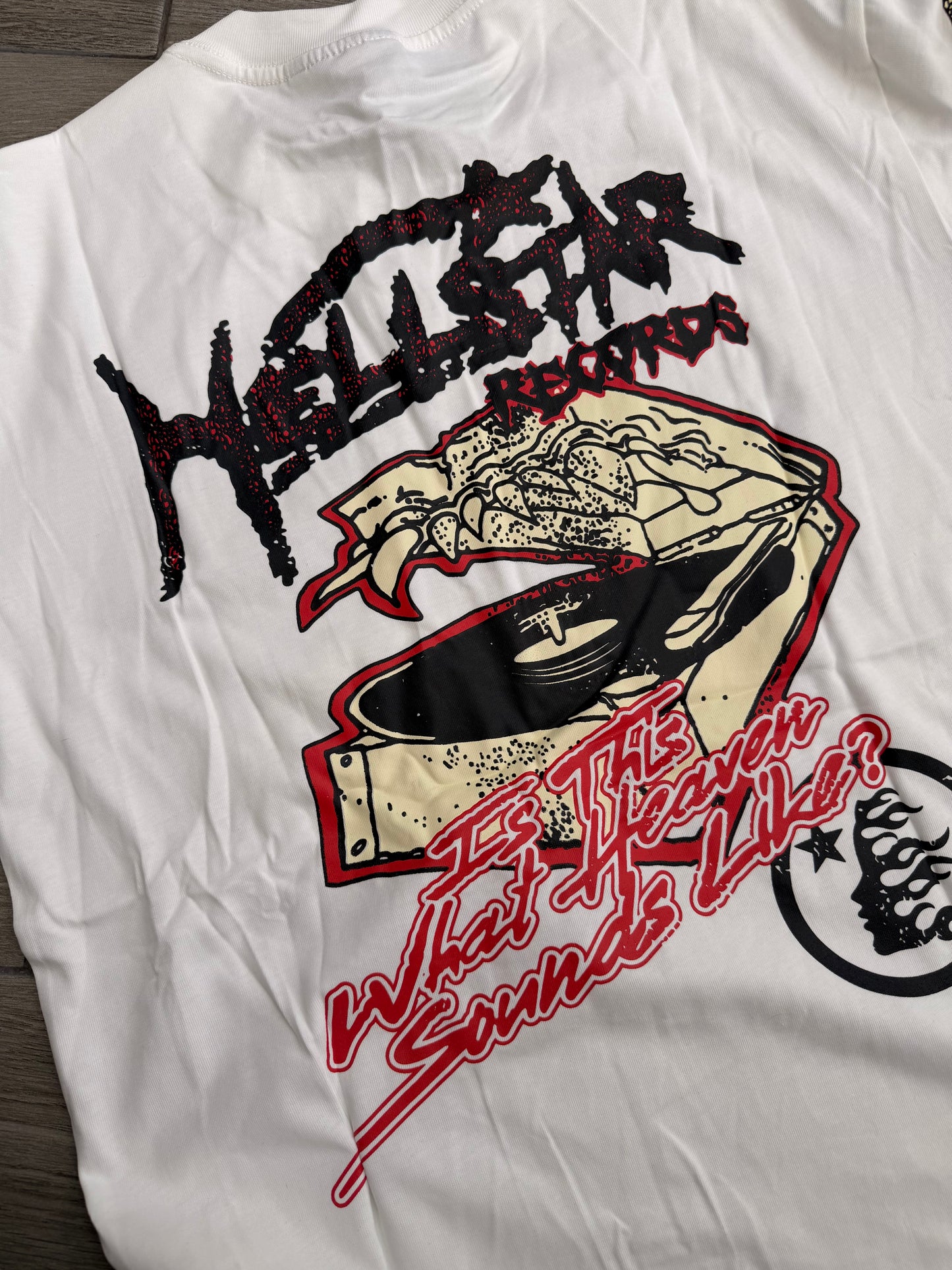 Hellstar Récords long sleeve Tshirt white
