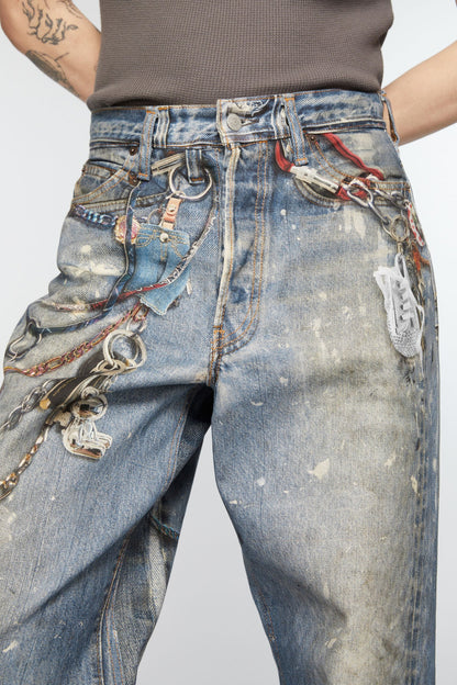 Acne Studios Ripped Jeans 'Mid Blue'