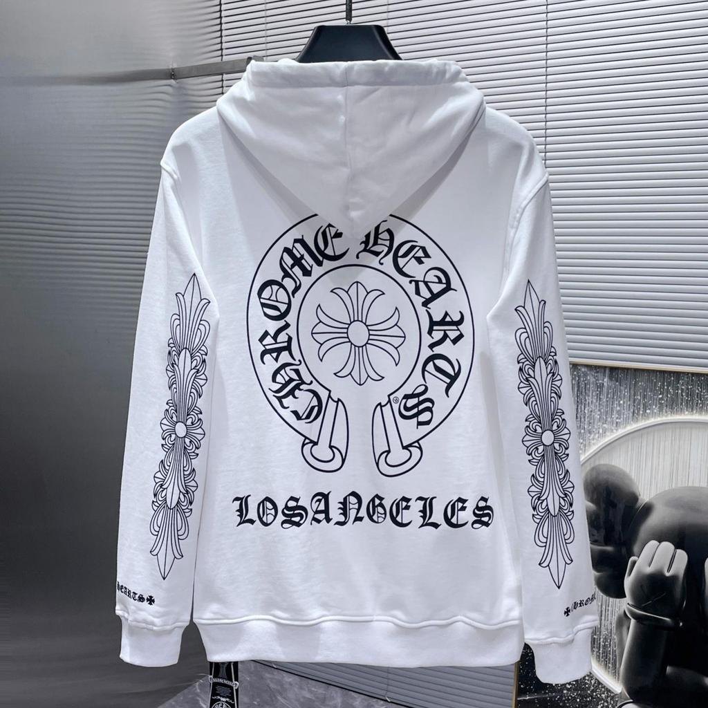 CHROMEHEARTS HORSE SHOE LOS AMGELES HOODIE WHITE