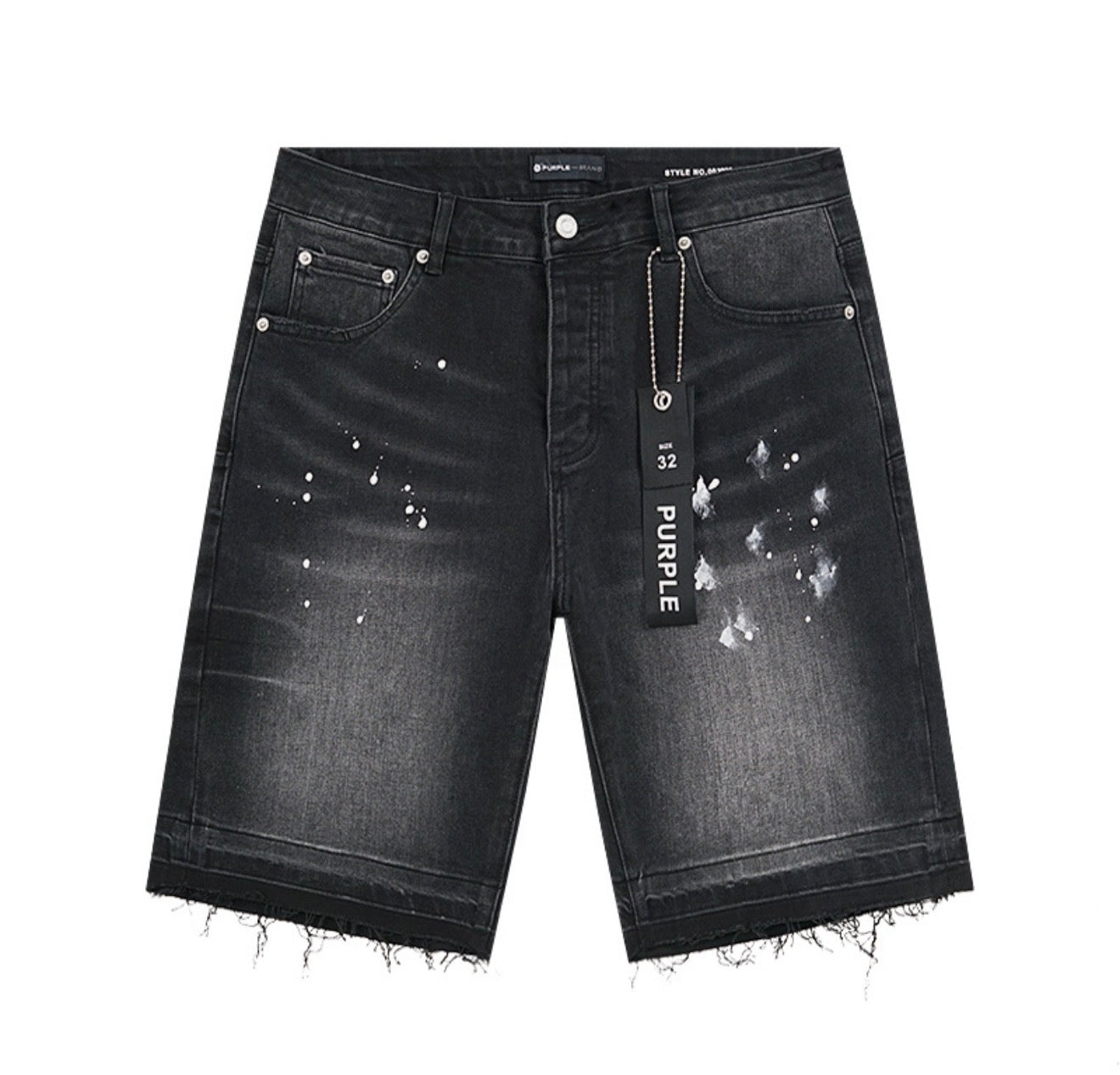 PURPLE SHORT BLACK PU505