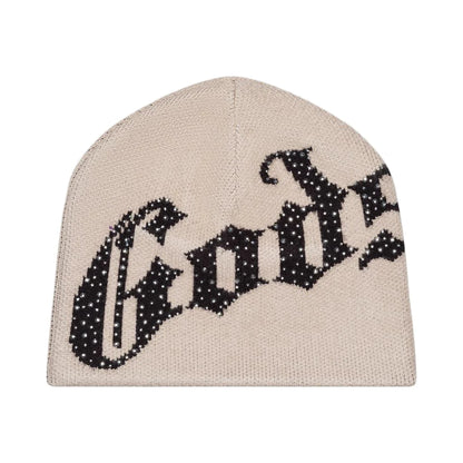 Godspeed OG Logo Studded Beanie 'Black/Cream