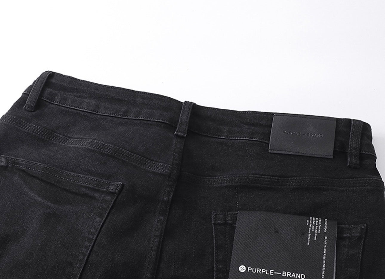 PURPLE BRAND SHORT BLACK PU502