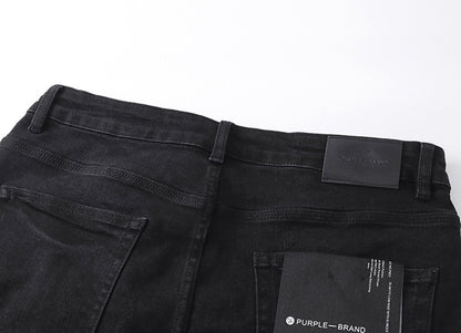 PURPLE BRAND SHORT BLACK PU502