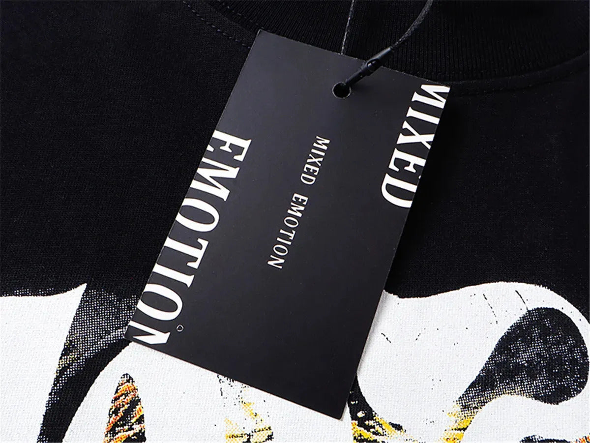 MIXED EMOTION IRON STONE BLACK TSHIRT