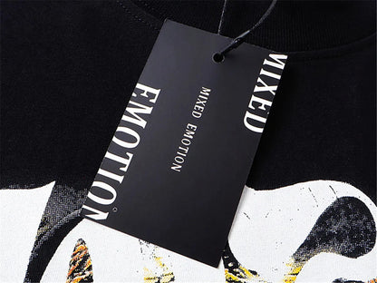 MIXED EMOTION IRON STONE BLACK TSHIRT