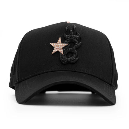 BARBAS HAT B STAR ROSE GOLD